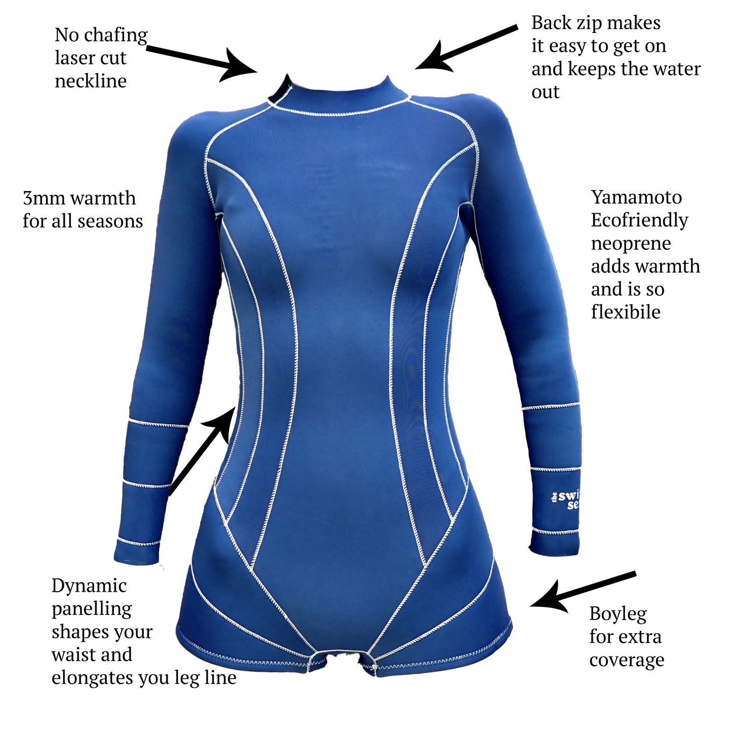 LONG SLEEVE WETSUIT RUBY NAVY